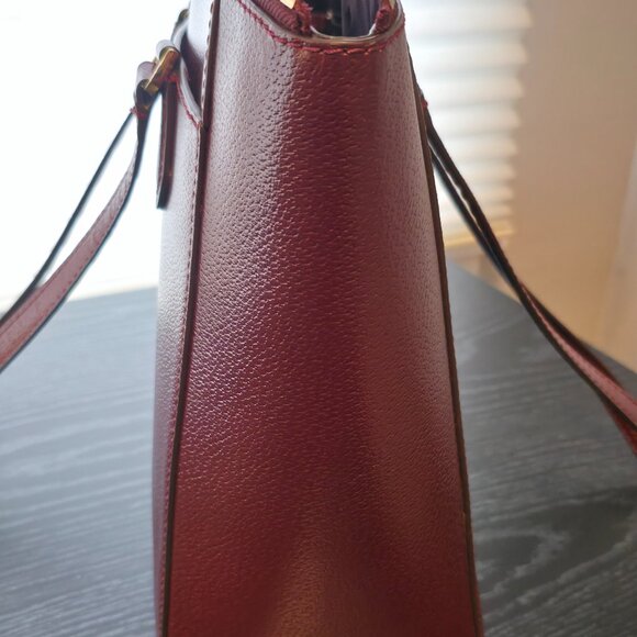 Gorgeous for fall - Authentic Kate Spade Leather Tote in Burgundy - Picture 2 of 5